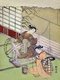 Japan: Two women at a spinning wheel. Suzuki Harunobu (1724-1770)
