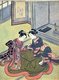 Japan: Two beauties playing 'cat's cradle'. Suzuki Harunobu (1724-1770)